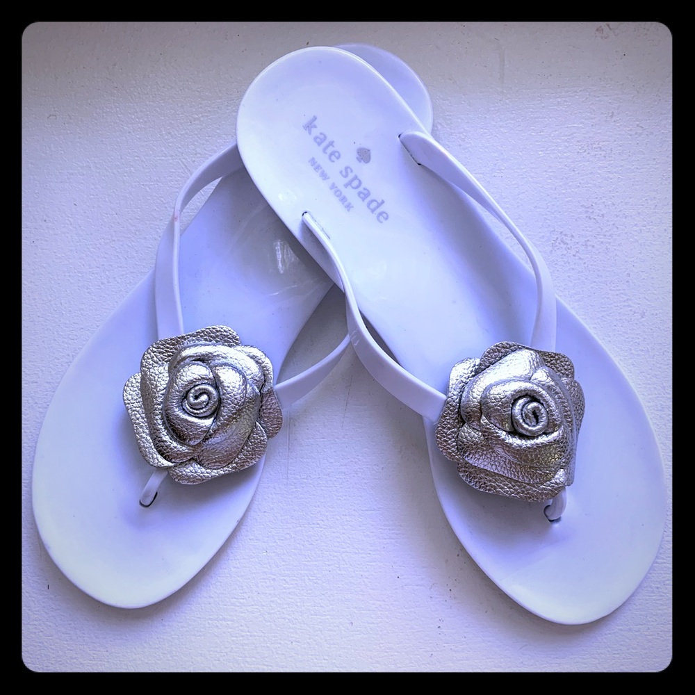 Kate Spade Rose Jelly Thong Sandals